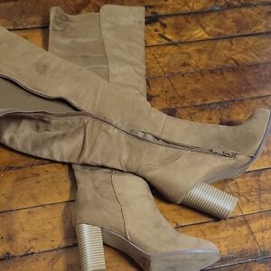 Stylish Tan Knee-High Boots